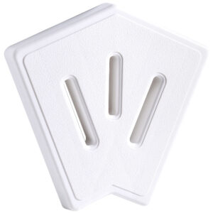 Narożnik kratki basenowej AquaViva Classic i Grift do rusztu przelewowego 45° 195/25 mm (biały)