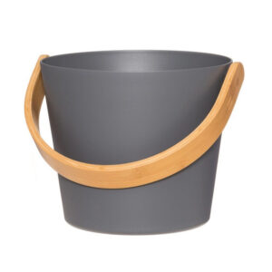 Wiadro do sauny aluminiowe Rento 5L szare
